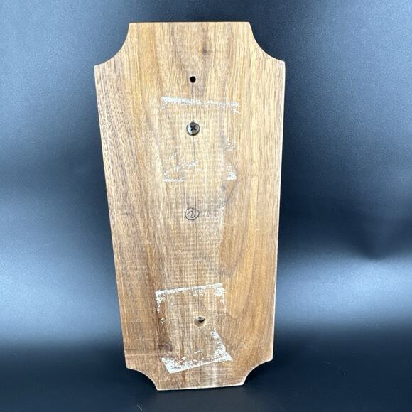 Vintage Cross Minimalist MCM Style Wood Brass Hanging Wall Plaque 11” - Picture 8 of 16